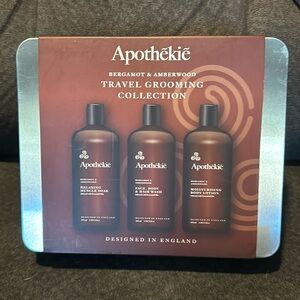 NWT Apothèkiè Bergamot And Amberwood Travel Grooming Collection